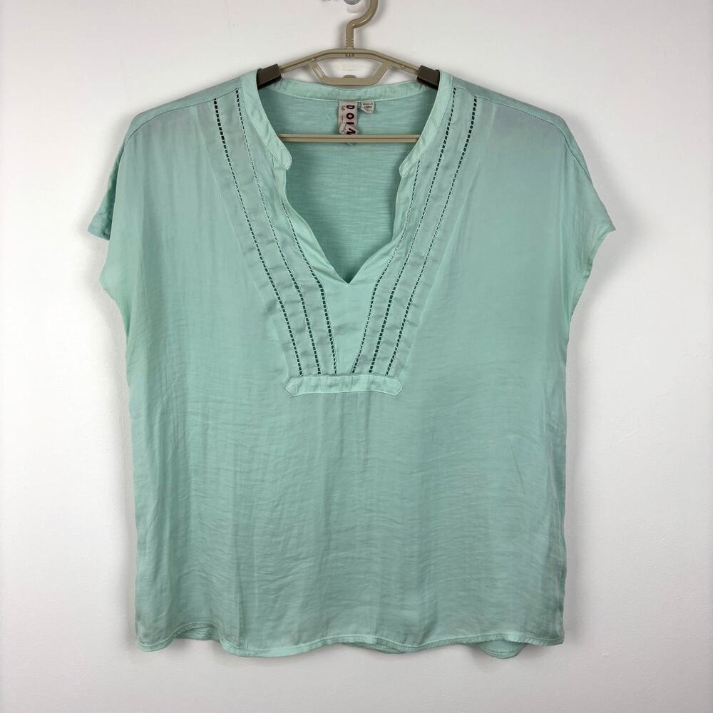 Dolan Anthropologie Mint Green Boxy Top Large